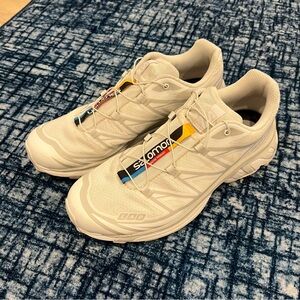 Salomon White/Lunar Rock XT-6 Sneakers Size 9